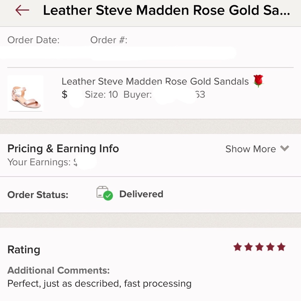 LAST PAIR! Leather Steve Madden Rose Sandals 🌹 - Picture 6 of 6